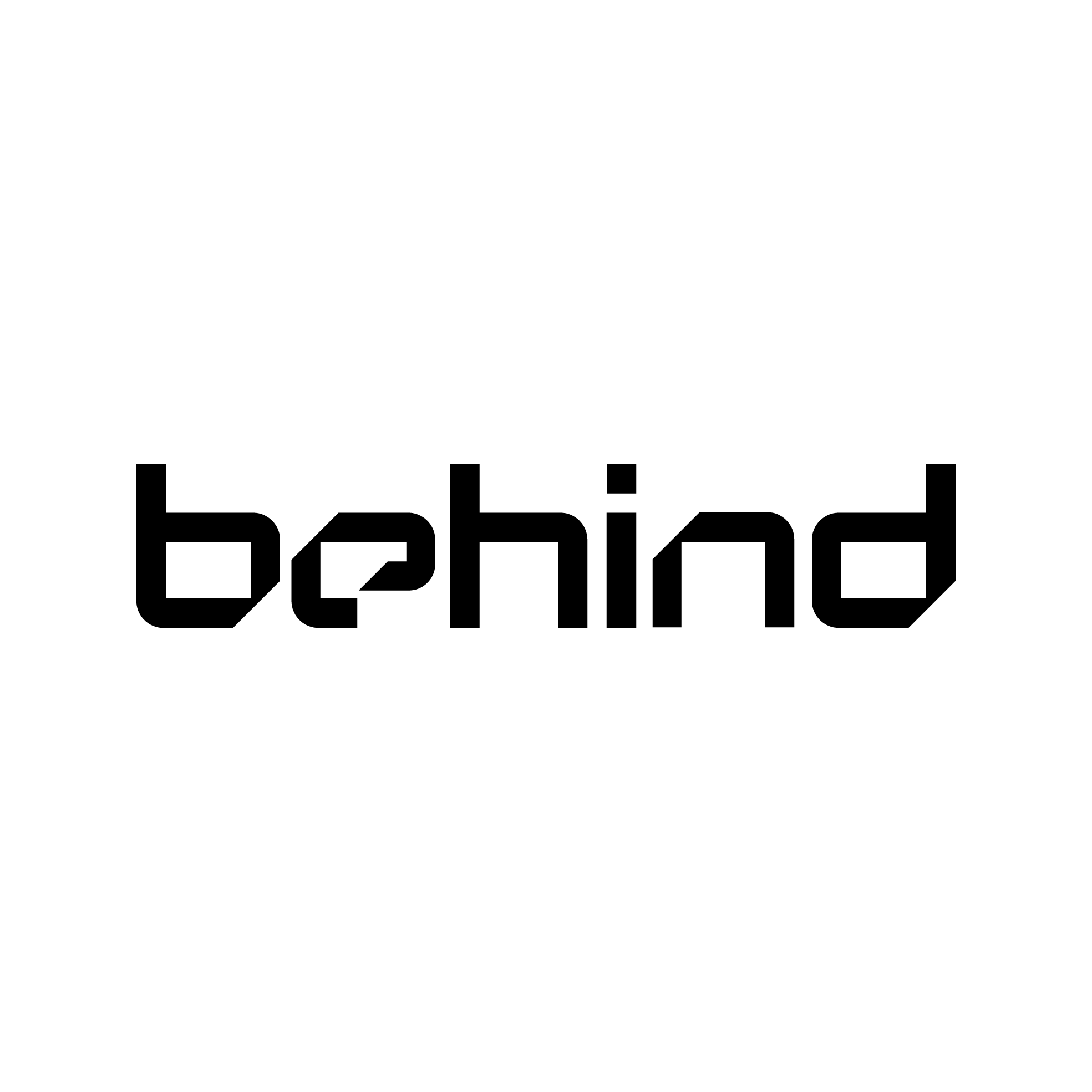 behind